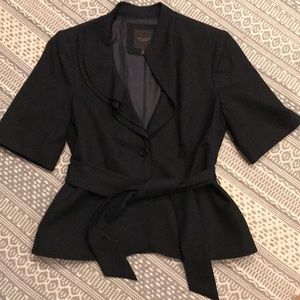 The Limited Short Sleeve Blazer ruffle collar Sz S